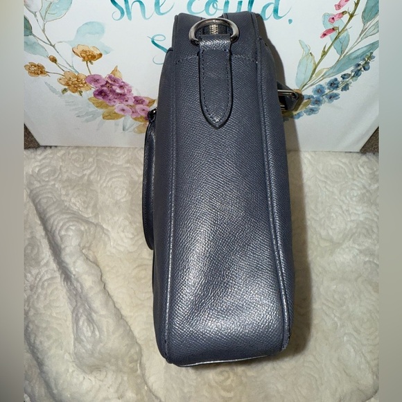 Coach Perry Slim Briefcase in Dark Blue - Picture 9 of 14